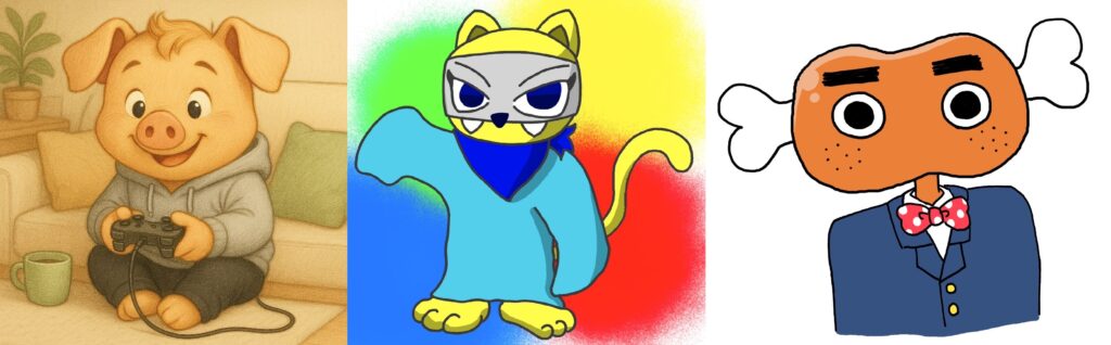 住人達のイラスト