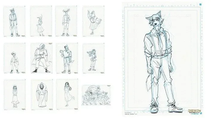 物販購入特典「線画リーフレット」