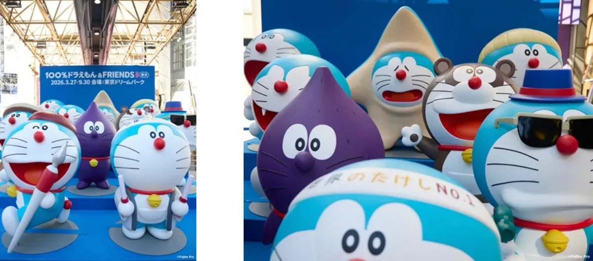 渋谷エリアに集結した個性豊かなドラえもんたち
