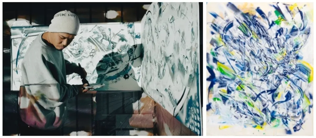 岩嵜裕也氏のライブペイント作品