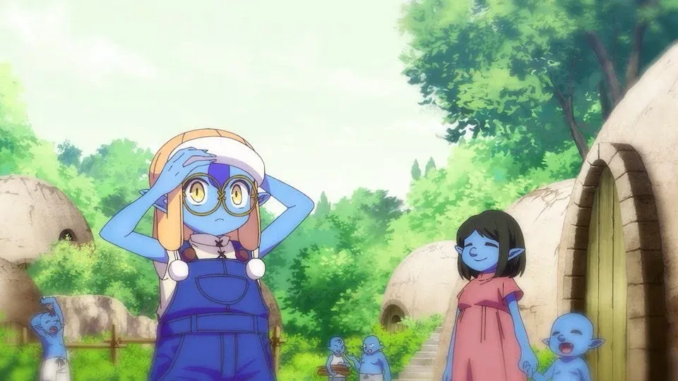 ゴブリンの子供たちが集落で過ごす日常