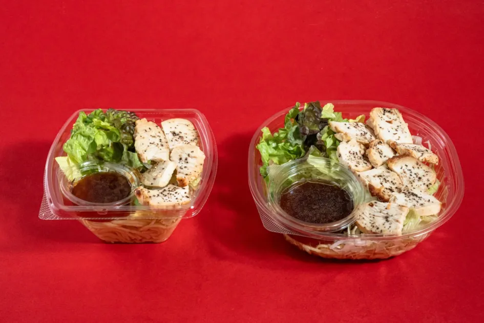 ローストチキンのパスタサラダの比較画像