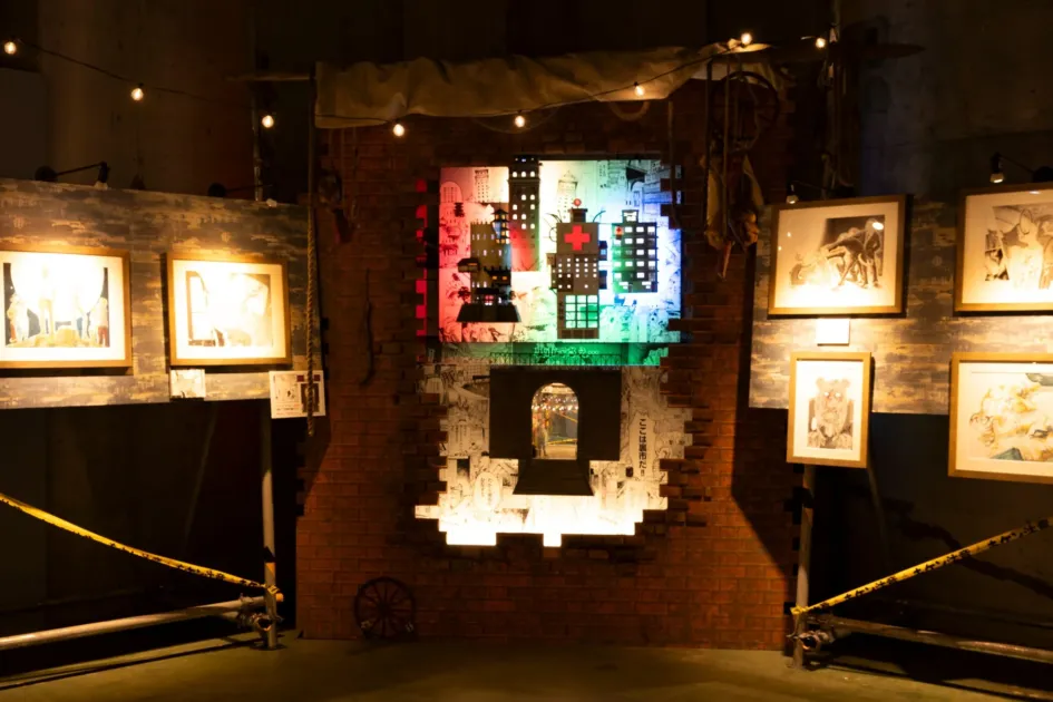 会場内のジオラマ展示