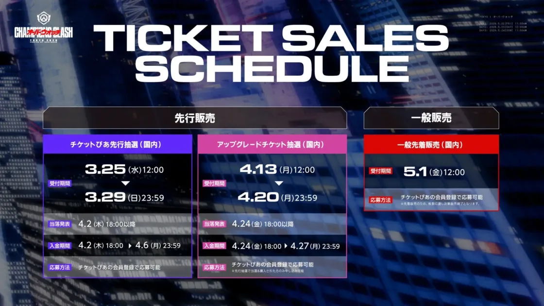 CHAMPIONSHIP CLASH TOKYO 2020 HOSTED BY OVERWATCH TOKYO | オーバーウォッチ