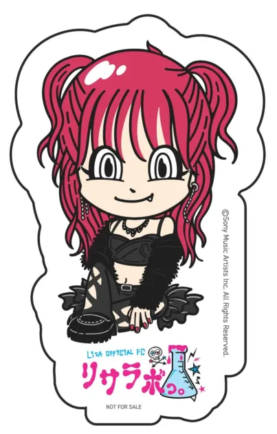 リサラボっ。会員先行受付展覧会チケット来場特典限定ステッカー