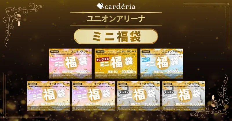 ユニオンアリーナミニ福袋のラインナップ