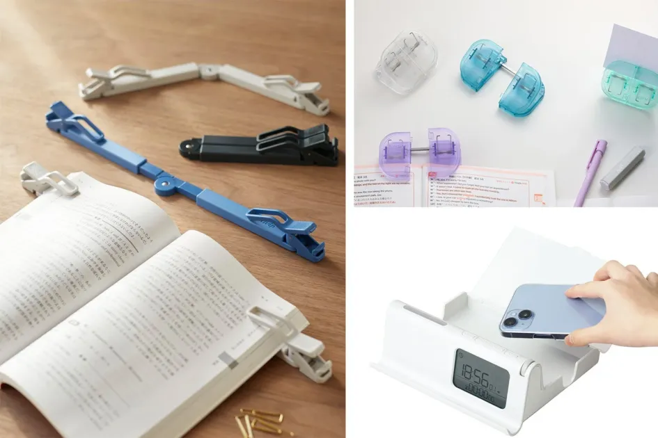ブッククリップとスマホスタンド