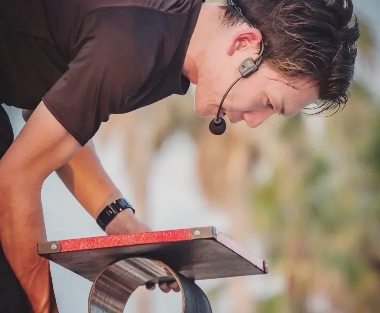 大道芸人TAKAYA氏のパフォーマンス