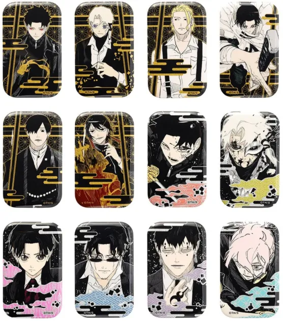 『カグラバチ』蒔絵風スクエア缶バッジコレクション 第1弾