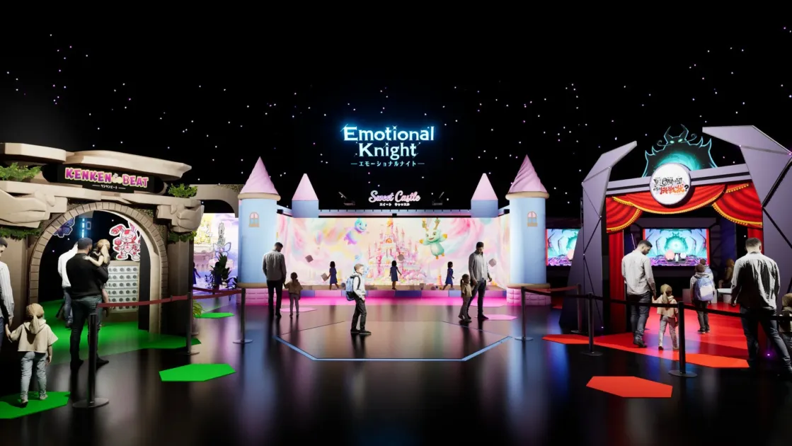 AIイマーシブコンテンツ「スイートキャッスル」でのインタラクティブな体験の様子