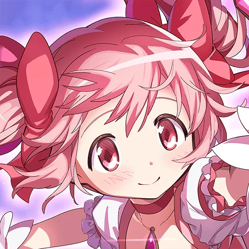 キュートな魔法少女のキャラクターイラスト