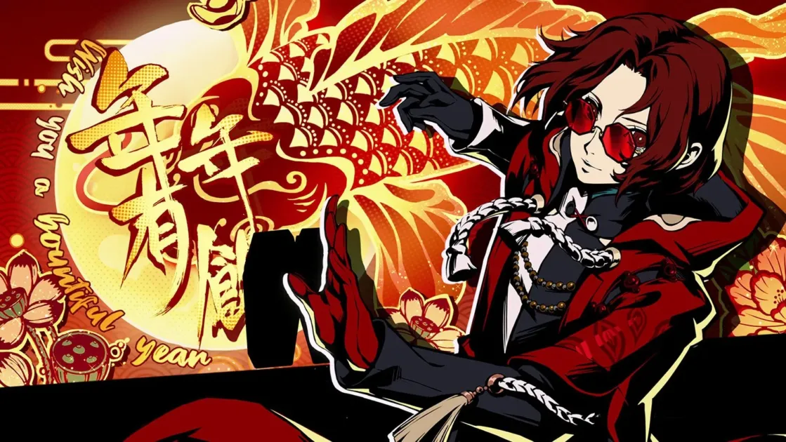 主人公の春節衣装イラスト