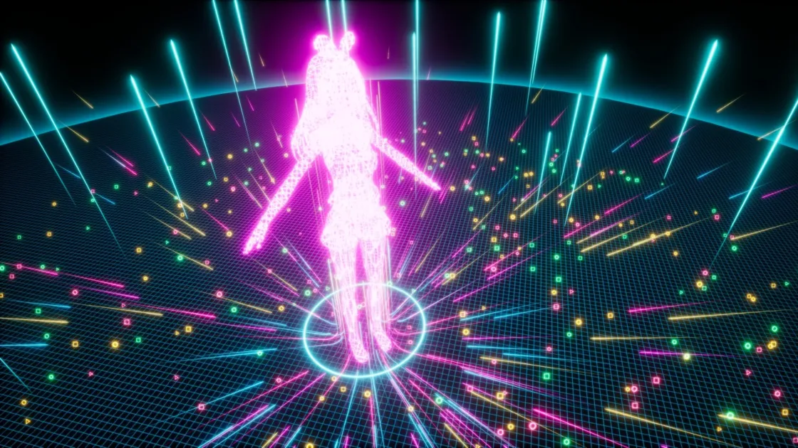 サイバー空間をイメージした画像