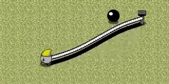 ロープでボールを誘導するロープくん