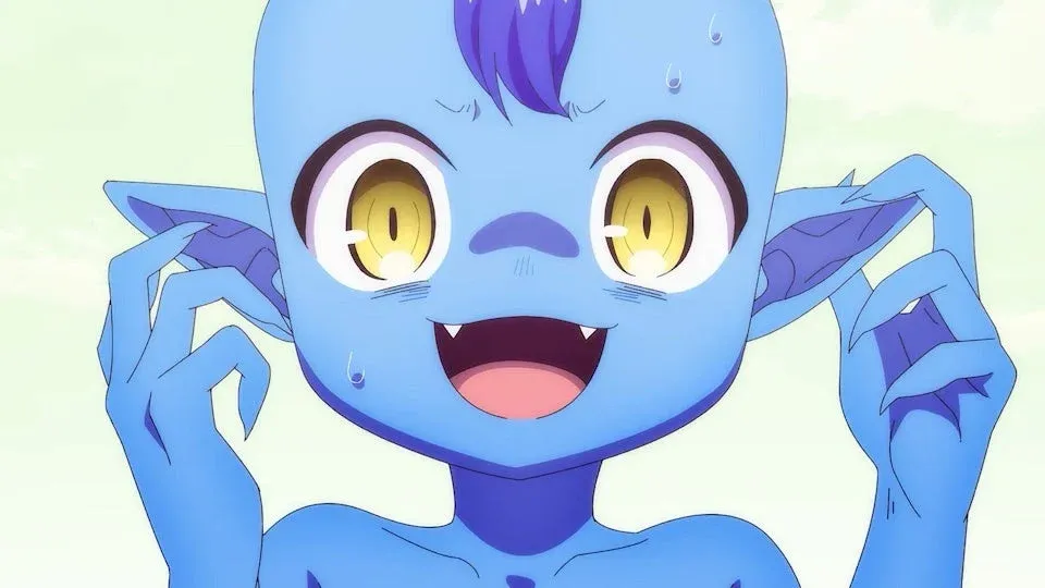 青い肌のアニメキャラクター