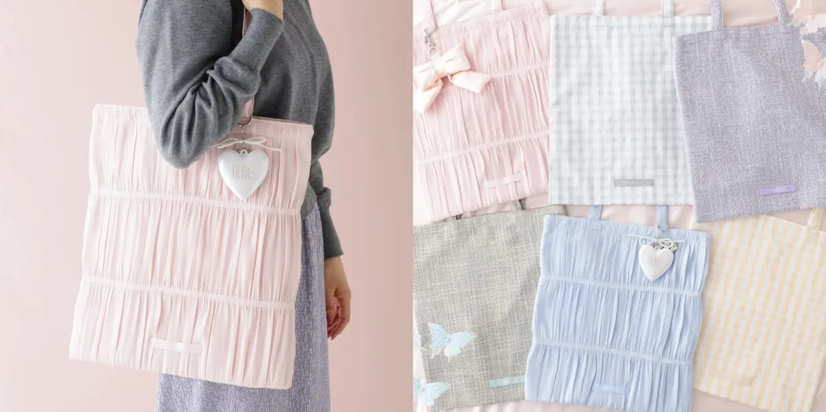 春カラートートバッグ