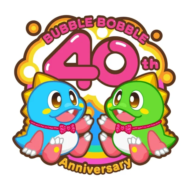 バブルボブル40周年ロゴ