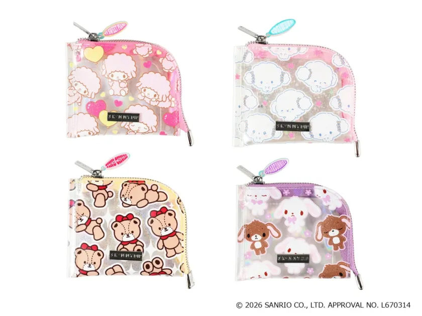 SKINNYDIP LONDONとサンリオキャラクターズのコラボミニポーチ