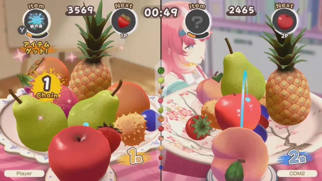 2人対戦プレイ画面