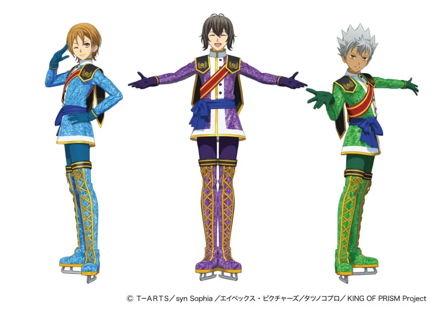 アニメ、キャラクター、男性、アイドル、スケート