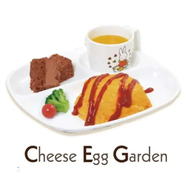 ミッフィープレートのオムライス