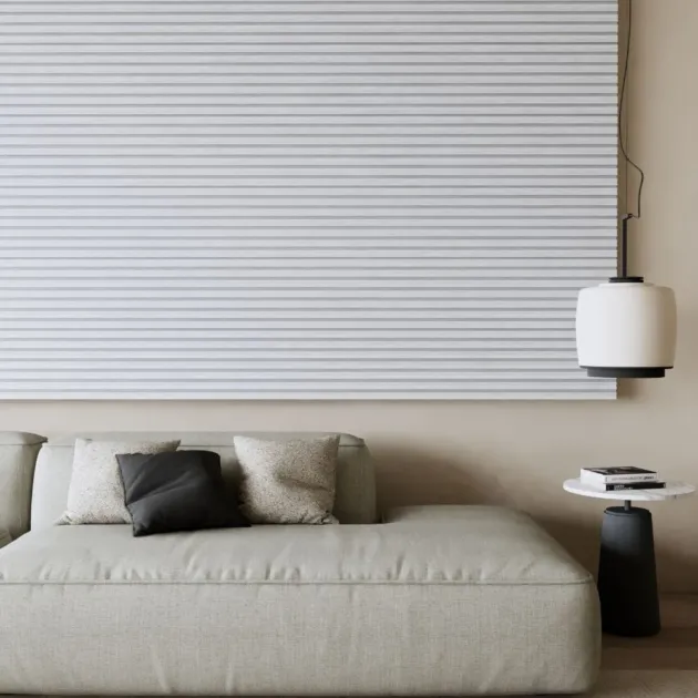 モダンで落ち着いたリビングルームの様子