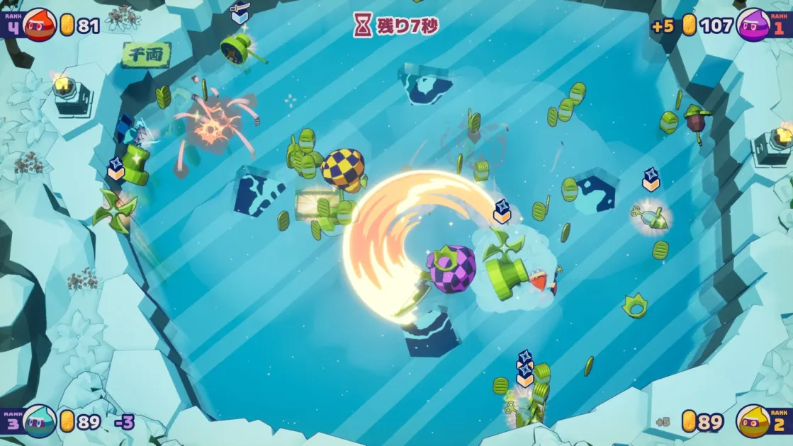 新ステージでのバトルシーン（氷）