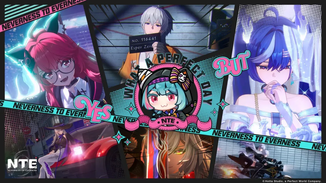 ヘテロシティのキャラクターコラージュ