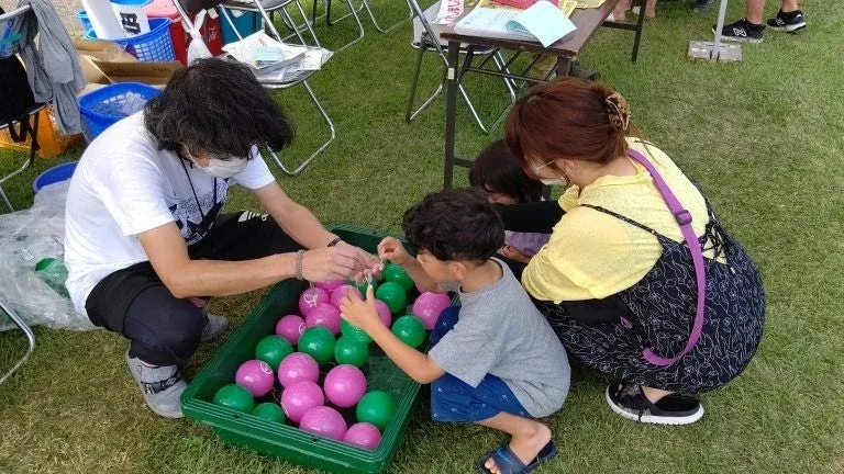 こびと水ヨーヨーつり