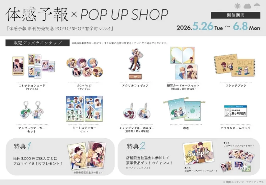 『体感予報』POP UP SHOP告知