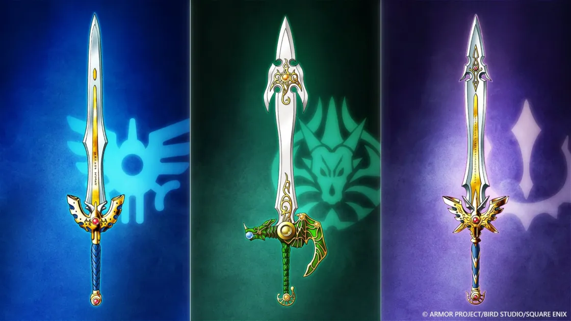 伝説の剣3種のイメージ