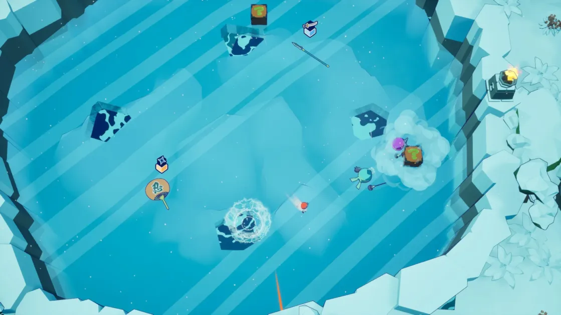 穴ぼこスケートリンクの俯瞰