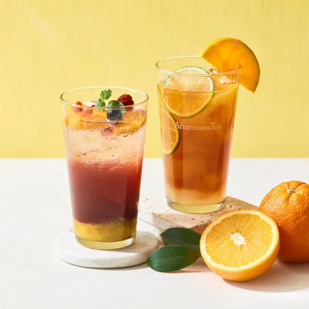 2種類の爽やかなフルーツドリンク