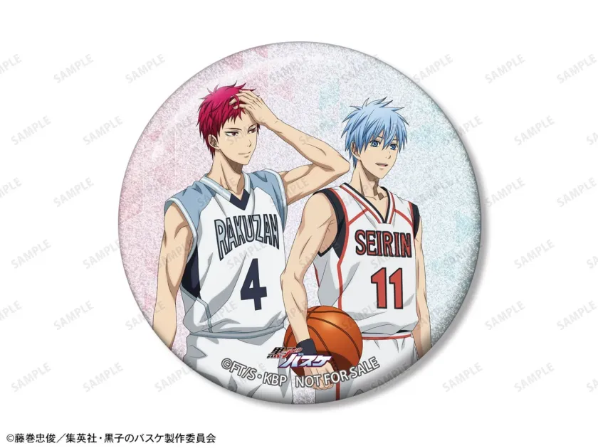 描き下ろし 黒子テツヤ&赤司征十郎 歩みver. グリッター缶バッジ イベント限定特典