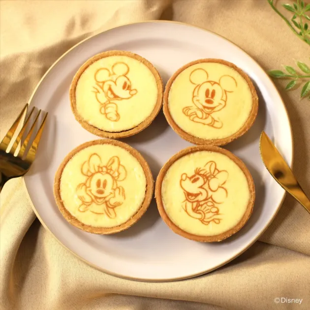 ディズニーキャラクターデザインのチーズタルト