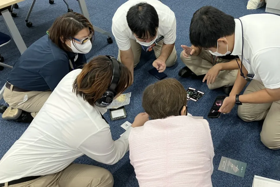 クルー向けバリアフリー研修の様子