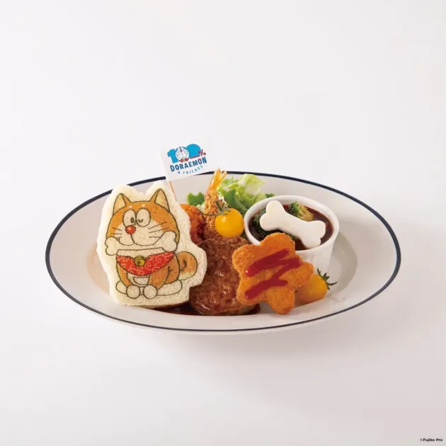 柴犬ドラえもんのごちそうプレート