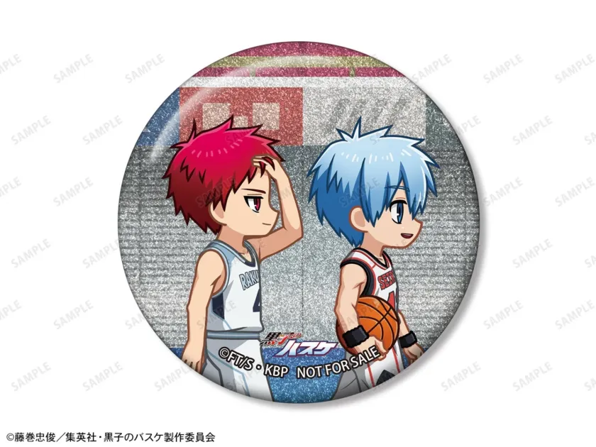黒子テツヤ&赤司征十郎 ちびとこ 第2弾 グリッター缶バッジ イベント限定特典