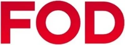 白背景に赤色の「FOD」という文字が大きく表示された画像です。