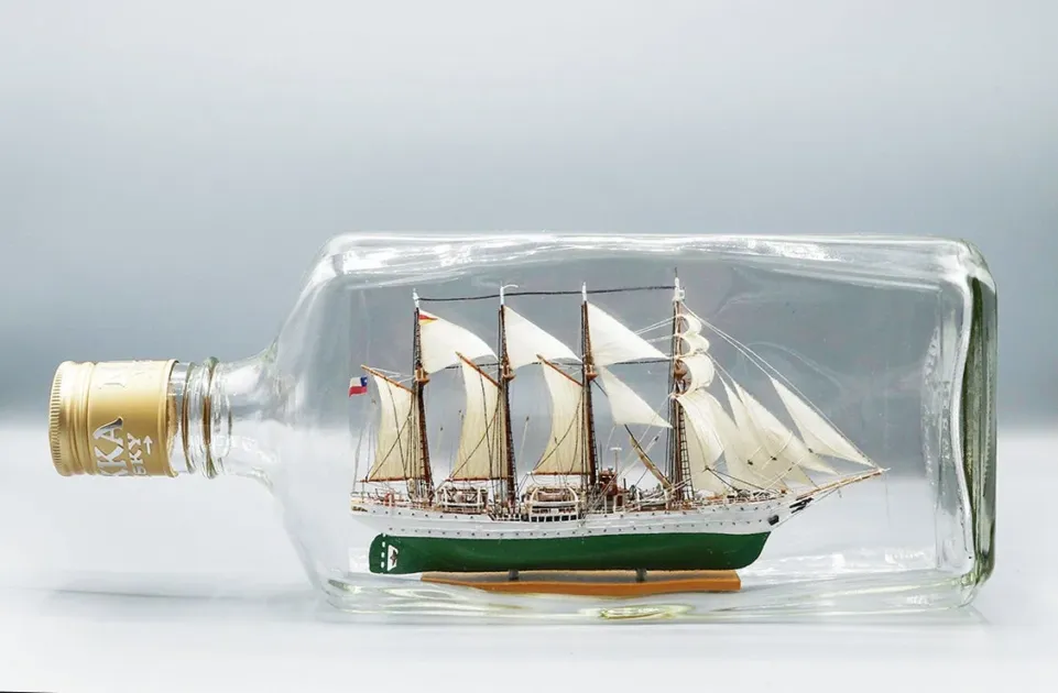 ボトルシップの展示作品