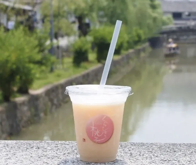 くらしき桃子のピーチドリンク