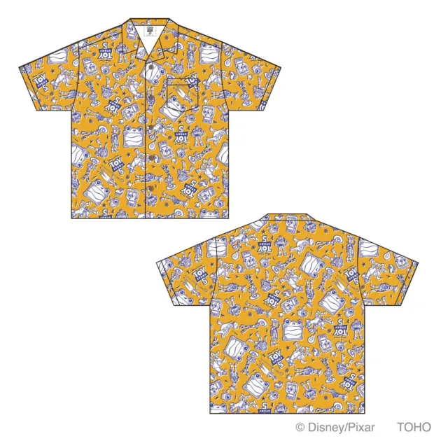イエローのアロハシャツ