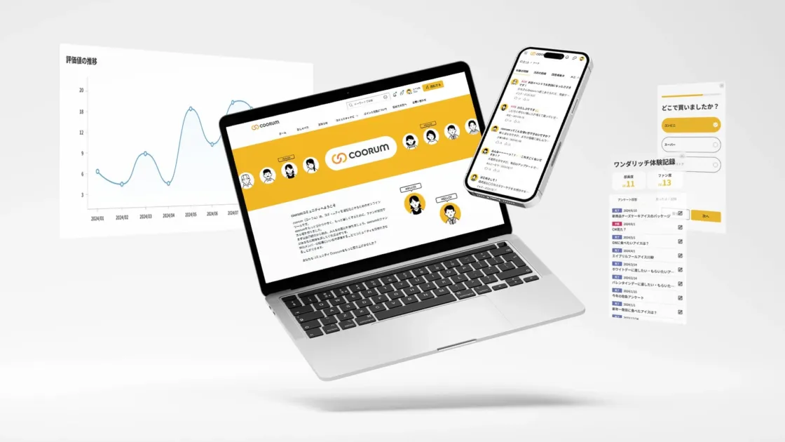 coorumのダッシュボード画面