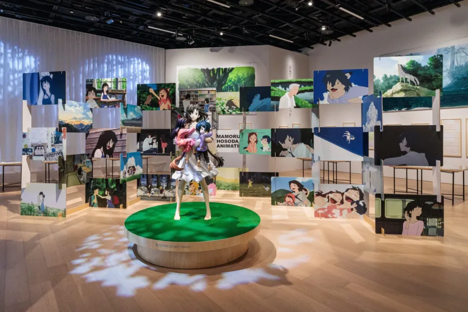 細田守監督作品の展示風景