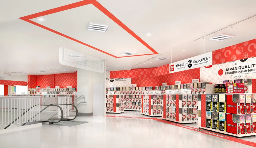 ガシャポンバンダイオフィシャルショップ店内