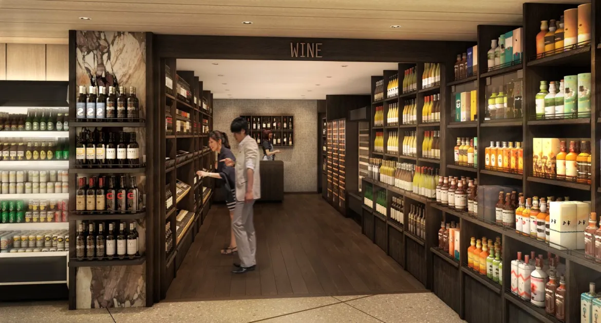 ワインショップの店内