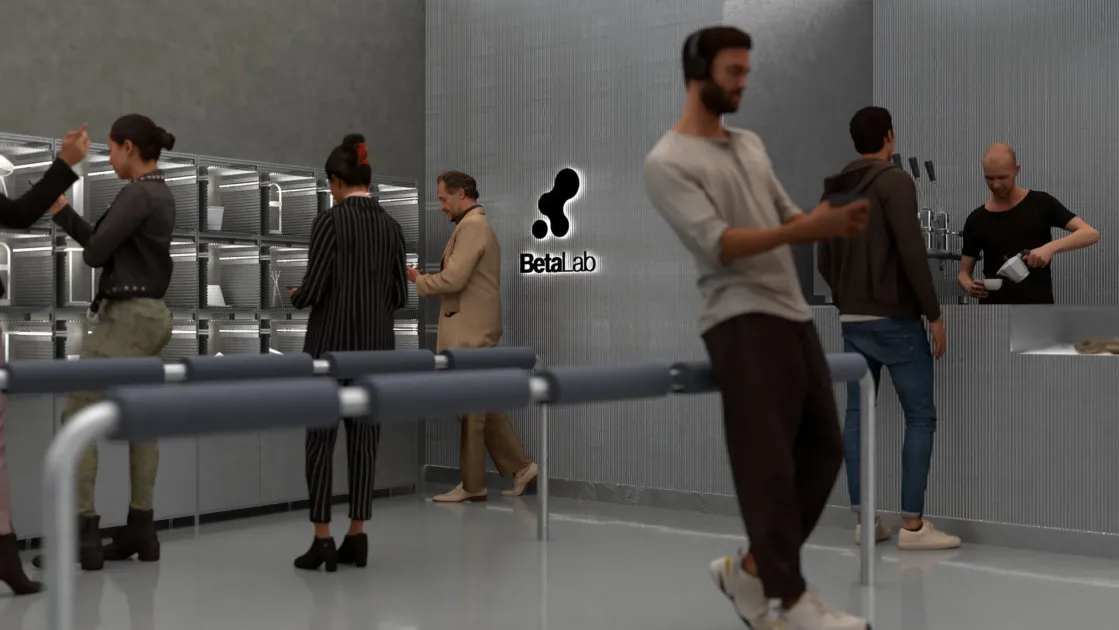 BetaLabのモダンな空間