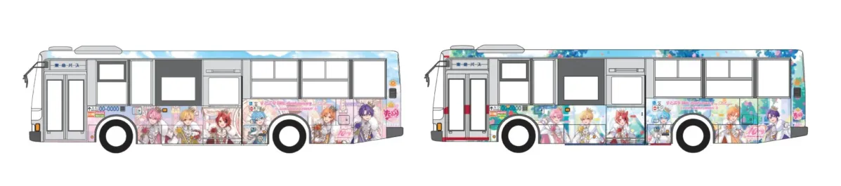 すとぷり10周年ラッピングバス