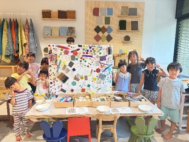 子どもたちが参加した工作イベントの様子