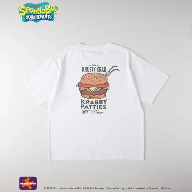 スポンジ・ボブ プリントTシャツ(UNISEX)